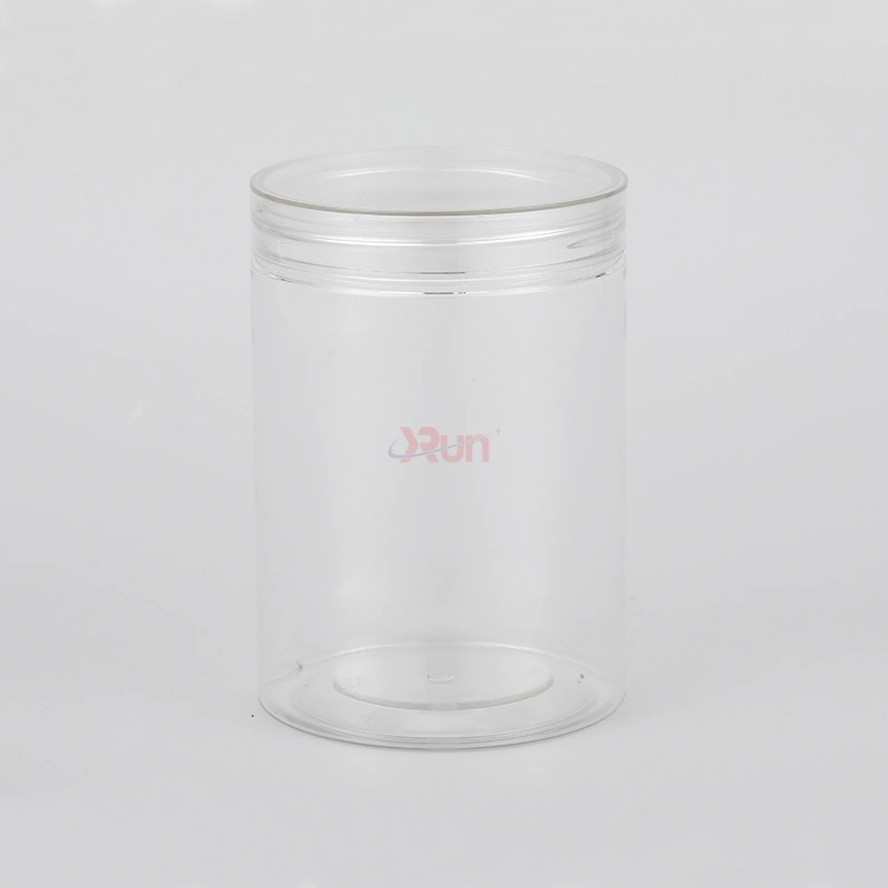 These transparent jars for honey offer clear visibility in a plastic airtight jar style, secured by a screw top lid and an foil sealing liner.